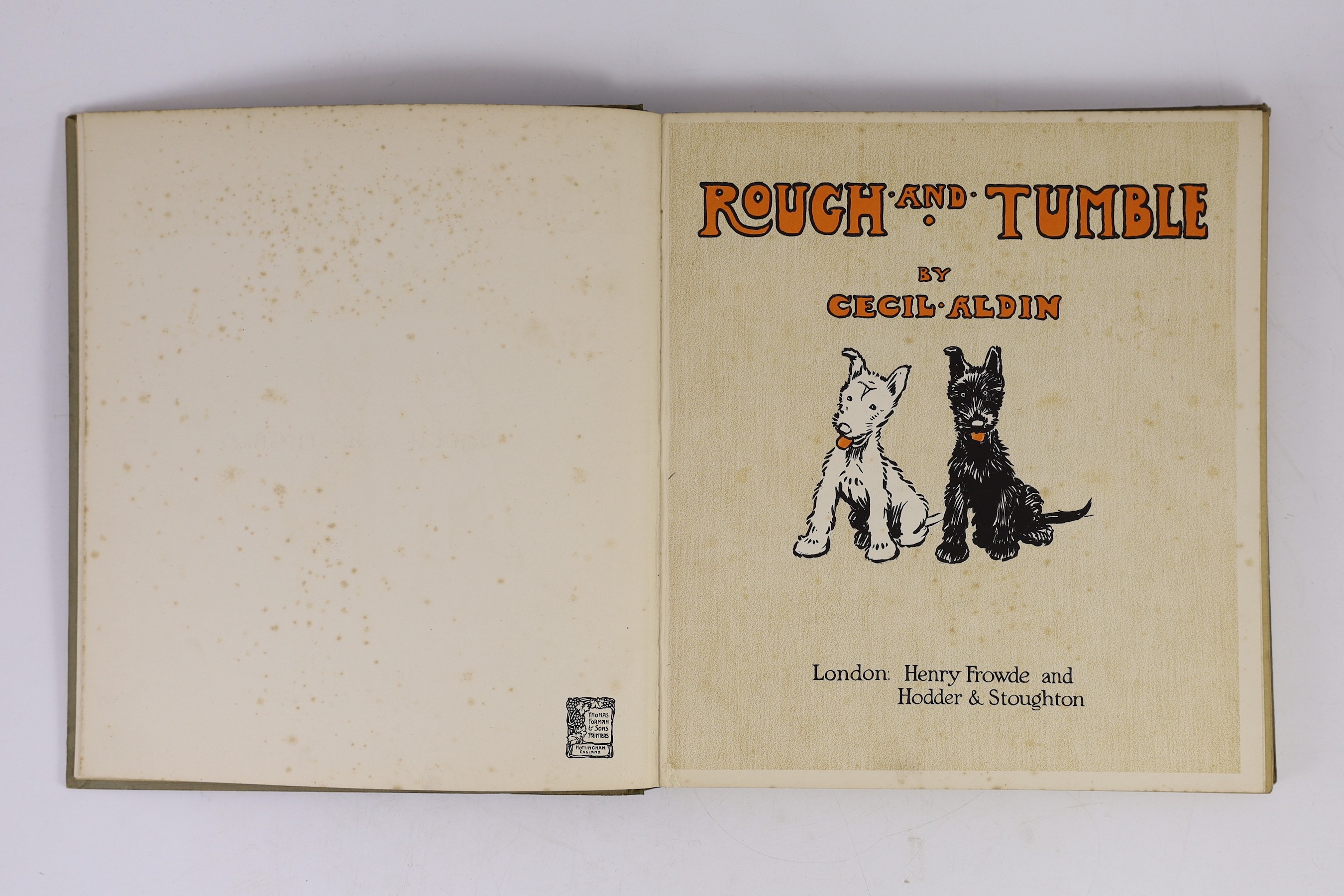 Aldin, Cecil - 3 works - Puppy Tails, 10 plates, 1912; Rough and Tumble, 24 plates, [1910] and The Twins, 24 plates, [1910]